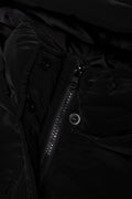 Coated Hooded Puffer Jacket Black (1)