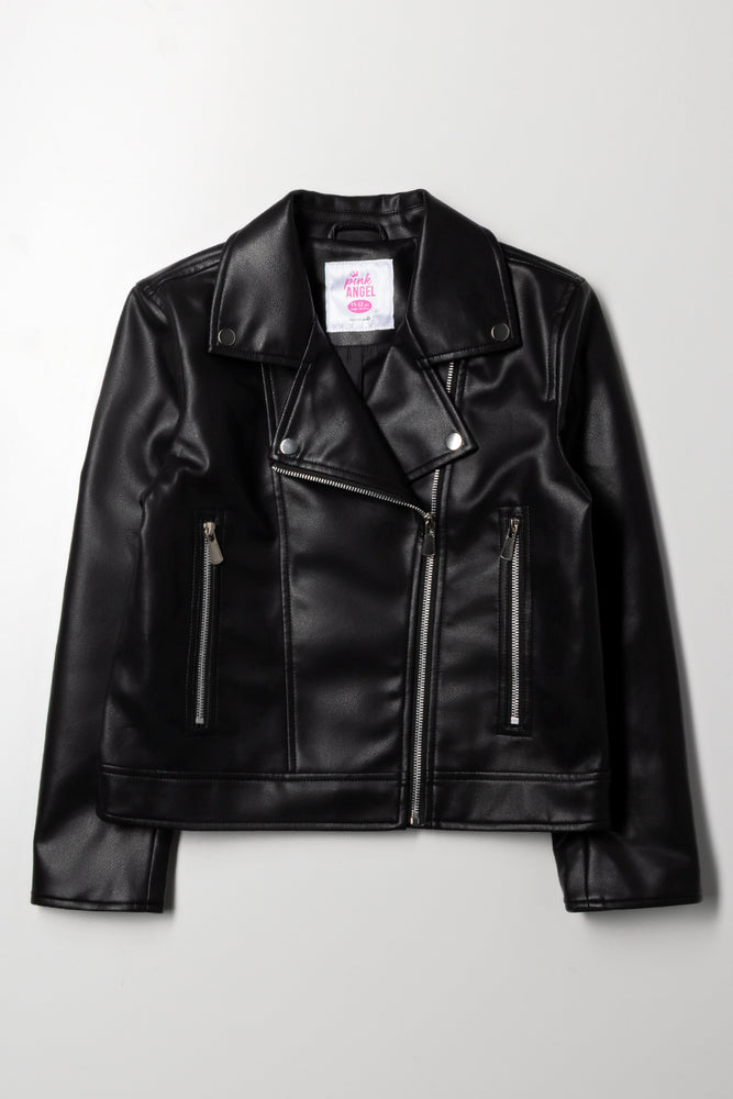 PU Biker Jacket Black