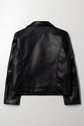 PU Biker Jacket Black (2)