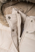 Long Fur Hooded Puffer Jacket Natural (1)