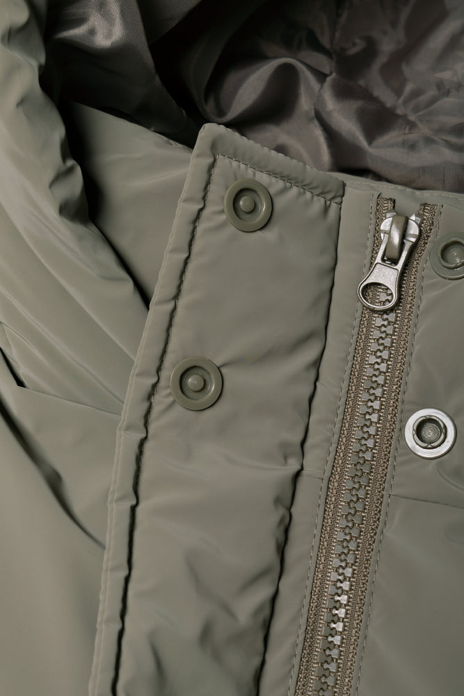 Hooded Puffer Jacket Green