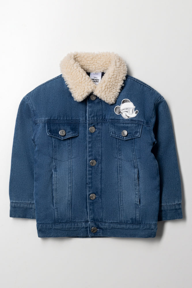 Mickey Mouse Denim Jacket Blue