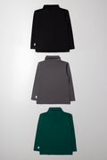 3 Pack Polonecks Green, Black And Charcoal (2)