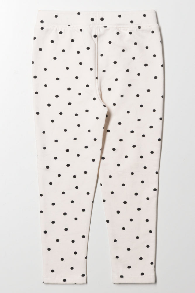 Spot Long Leggings Cream (2)