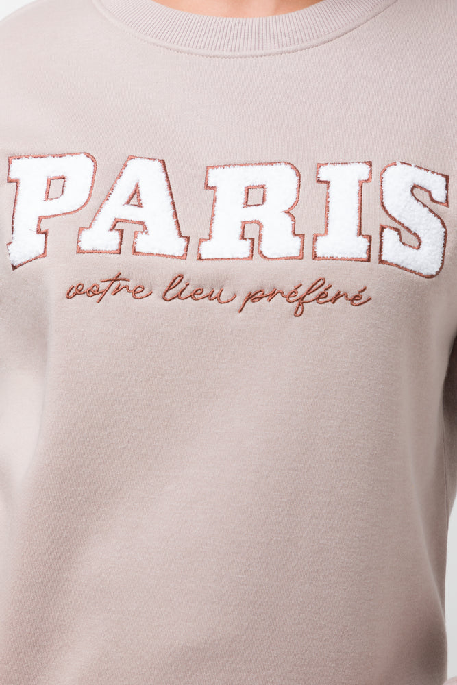 Crew Neck Tracktop Natural (3)