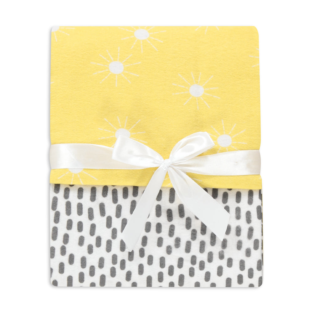2 Pack Receiver Blanket Yellow And White