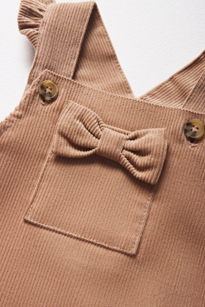 Frilled Corduroy Pini Set Brown (4)