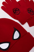 Spider-Man Beanie And Gloves Set Red (1)