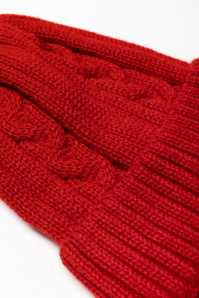 2 Piece Beanie Set Red