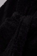 Shaggy Hooded Gown Black (1)