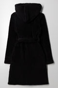 Shaggy Hooded Gown Black (2)