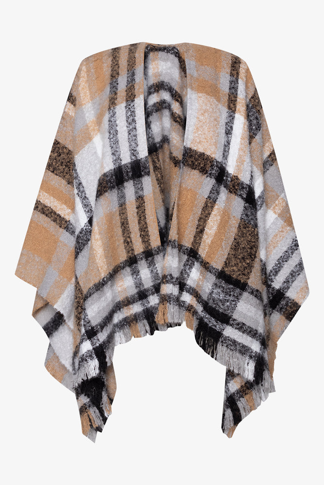 Check Shawl Brown