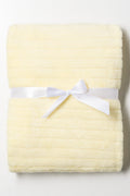 Rib Waffle Blanket Yellow
