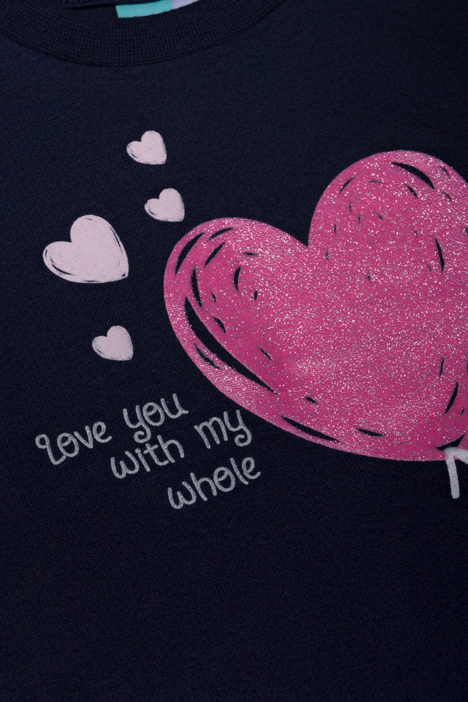 2 Pack Long Sleeve T-Shirts Navy And Pink