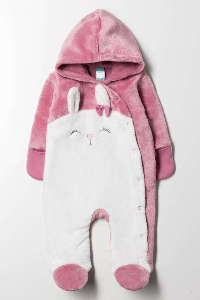 Bunny Babygrow Pink