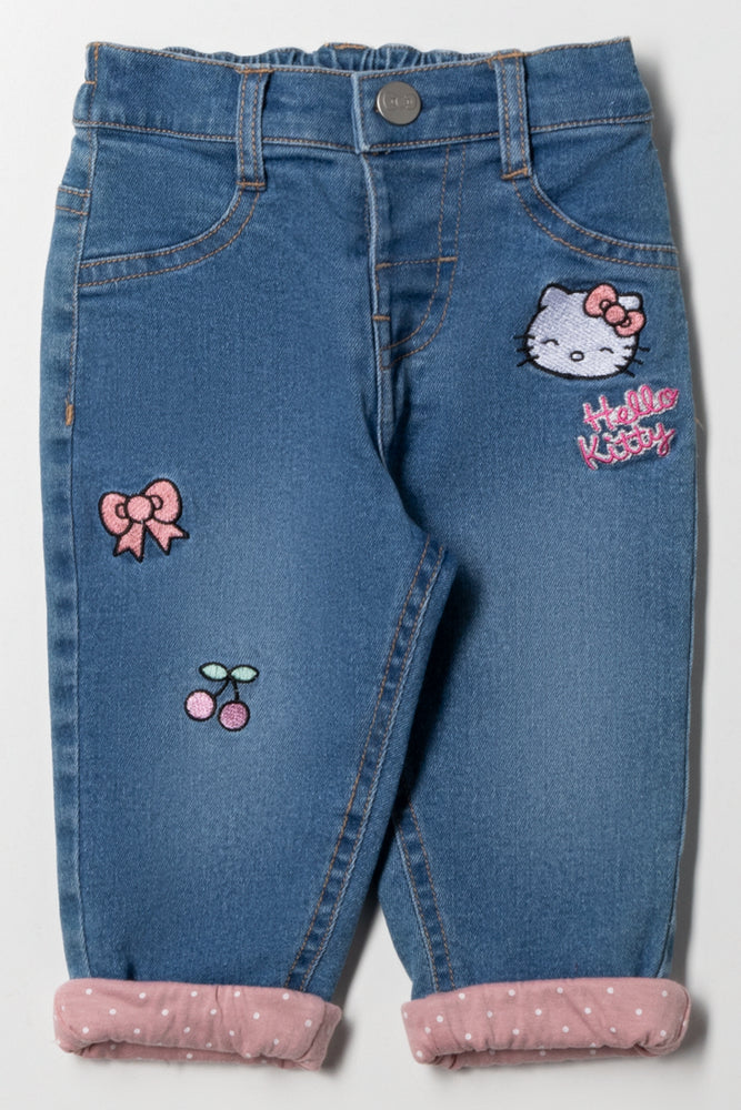 Hello Kitty Denim Jeans Blue
