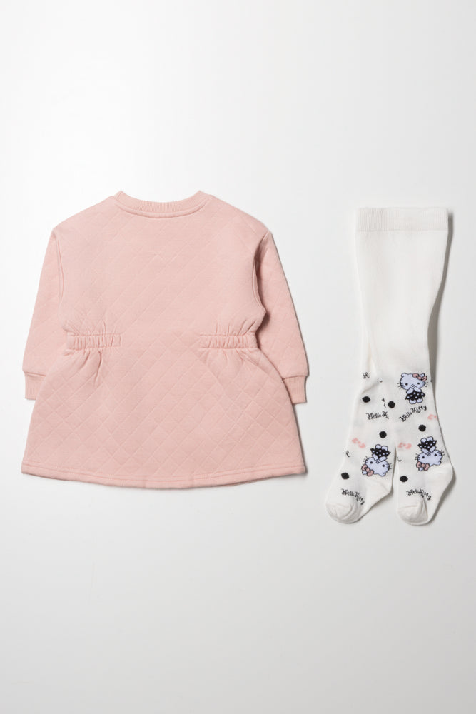 Hello Kitty Dress And Tights Set Pink (4)