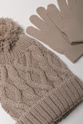 Beanie And Gloves Set Natural (1)