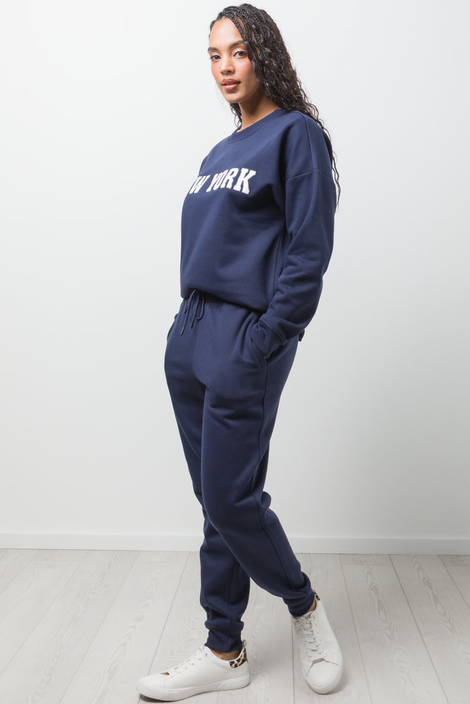 New York Crew Neck Tracktop Navy (1)