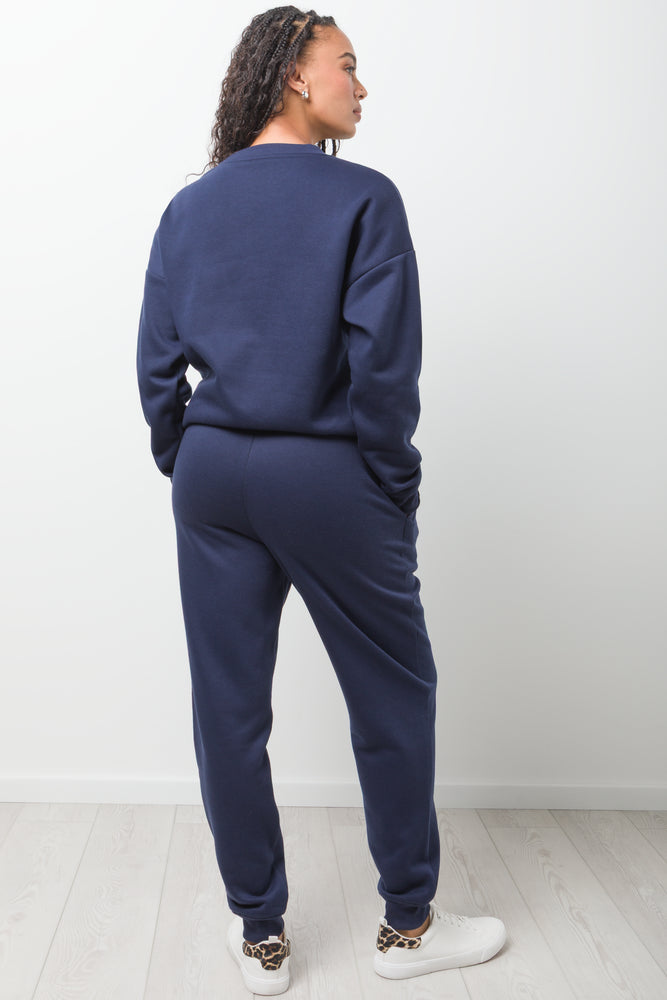 New York Crew Neck Tracktop Navy (2)