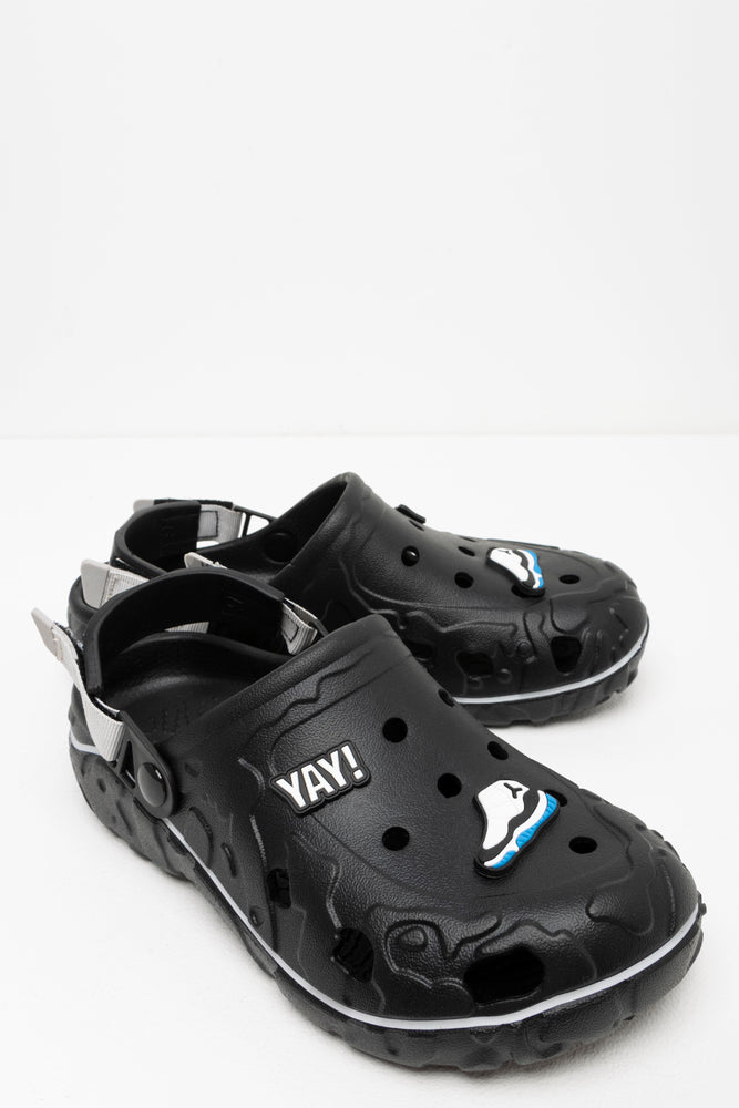 Clogs With Charms Black