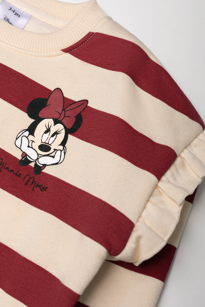 Minnie Mouse Tracktop And Leggings Set Red
