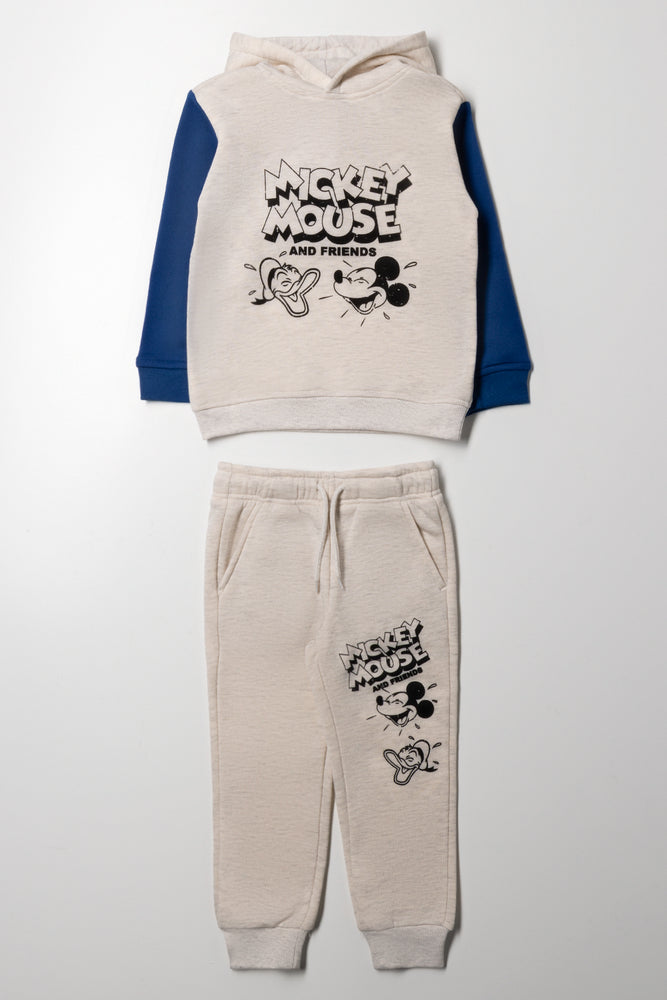 Mickey Mouse Hooded Tracksuit Natural