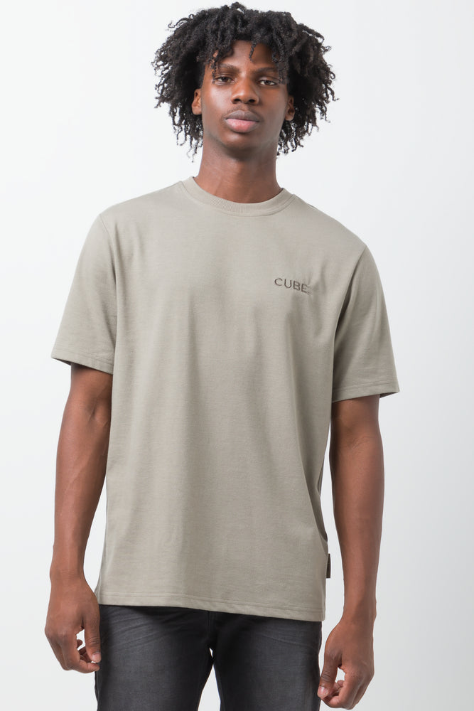 Printed Basic T-Shirt Green