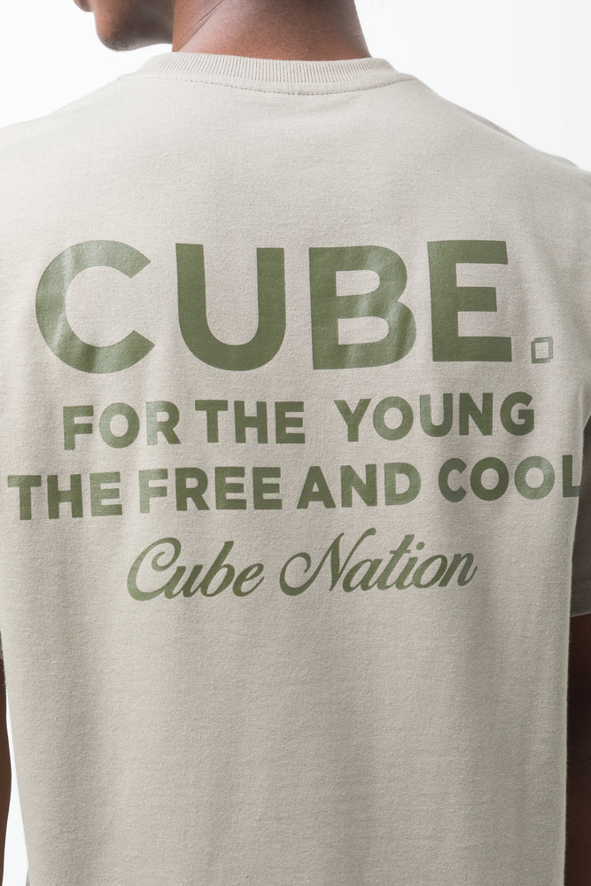 Printed Basic T-Shirt Green (3)