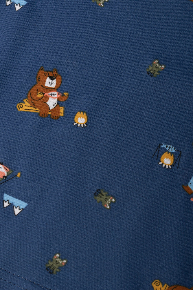 2 Pack Bear Long Sleeve T-Shirts Yellow And Blue