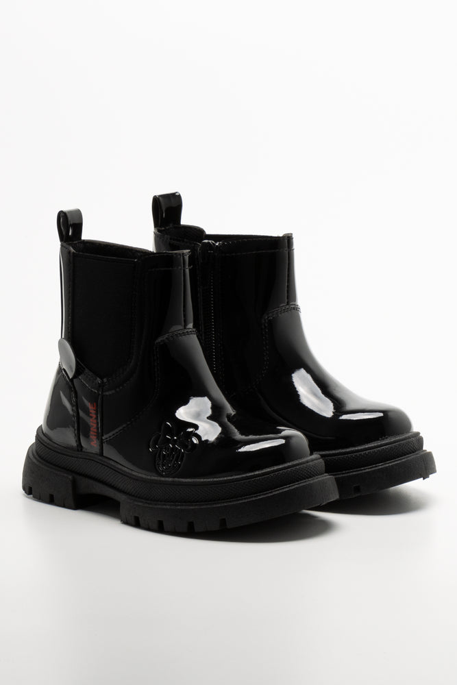Minnie Mouse Chelsea Boots Black