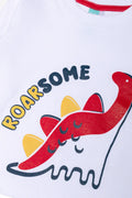 2 Pack Long Sleeve Printed T-Shirts Red And White (2)