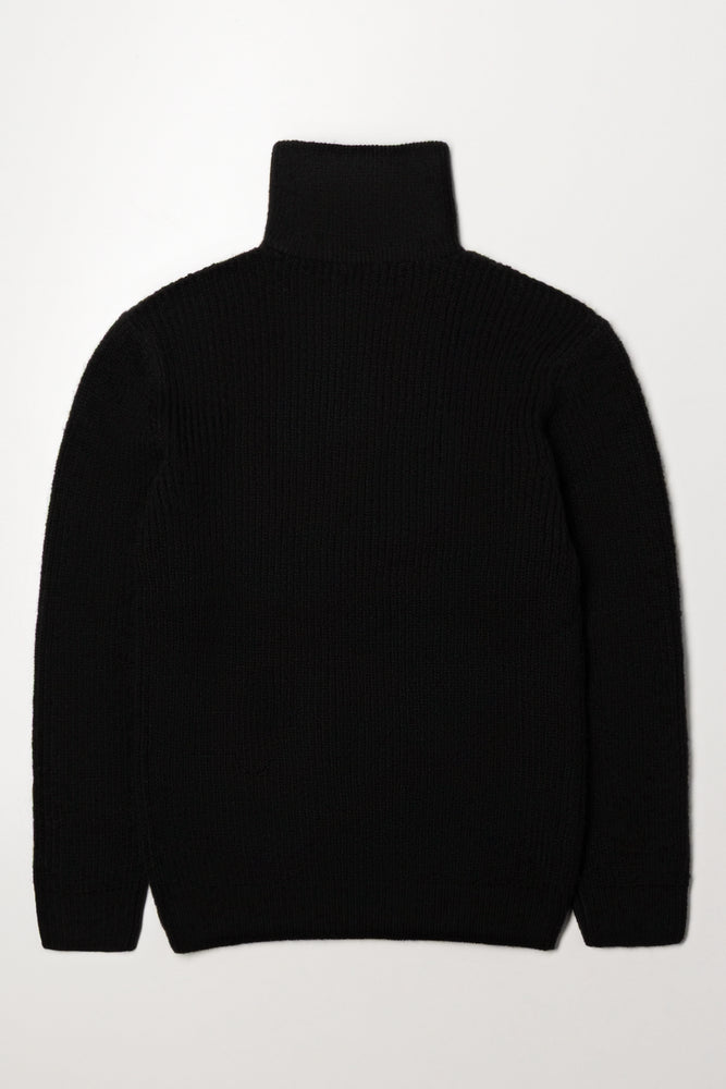Quarter Zip Jersey Black (2)