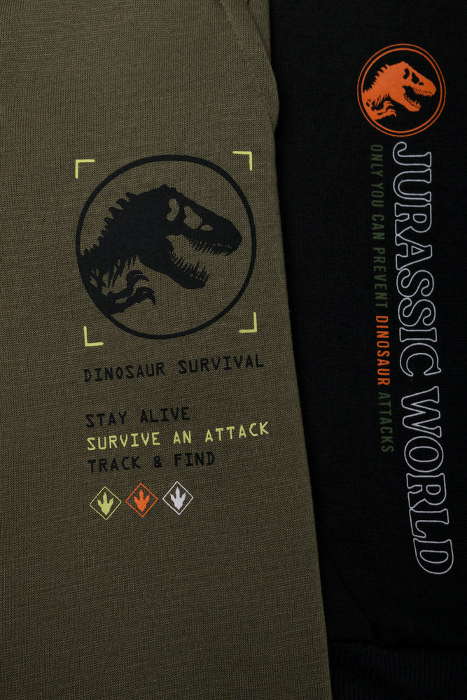 Jurassic World 2 Pack Trackpants Black And Green (1)