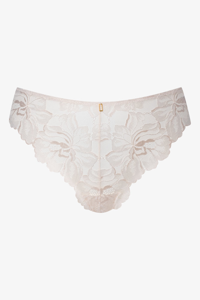 3 Pack Lace Thong Black, Pink And Natural (2)