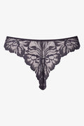3 Pack Lace Thong Black, Pink And Natural (4)