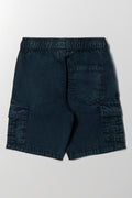 Cargo Pull On Shorts Navy (3)