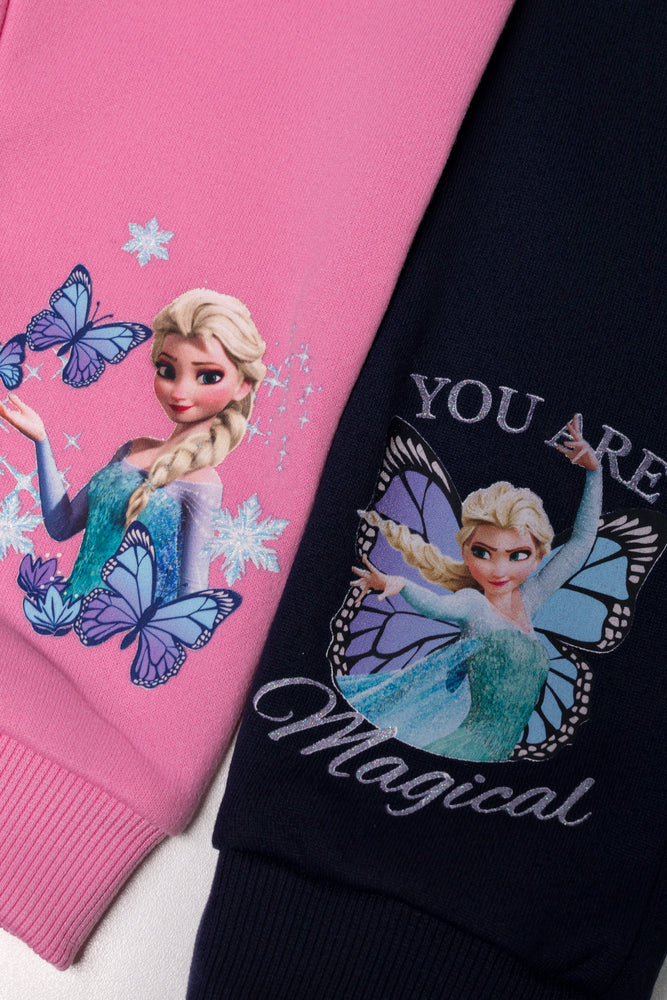Frozen 2 Pack Trackpants Pink And Navy