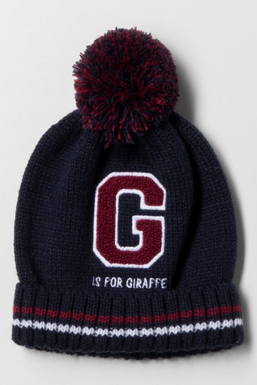 Giraffe Beanie Navy