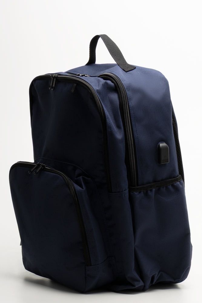 Jumbo Laptop USB Bag Navy
