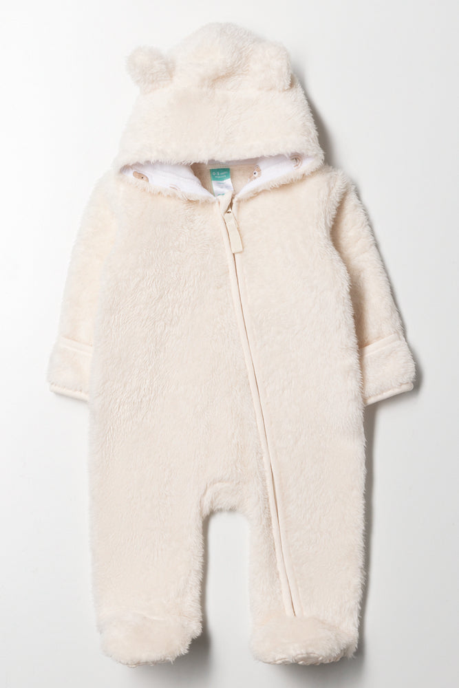 Fleece Babygrow Natural