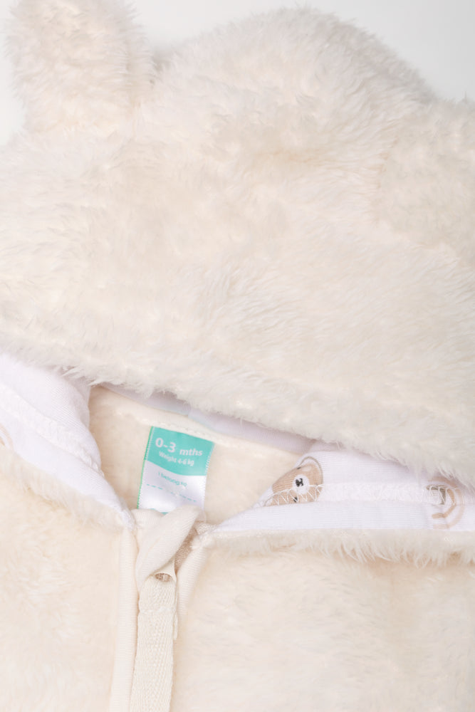 Fleece Babygrow Natural