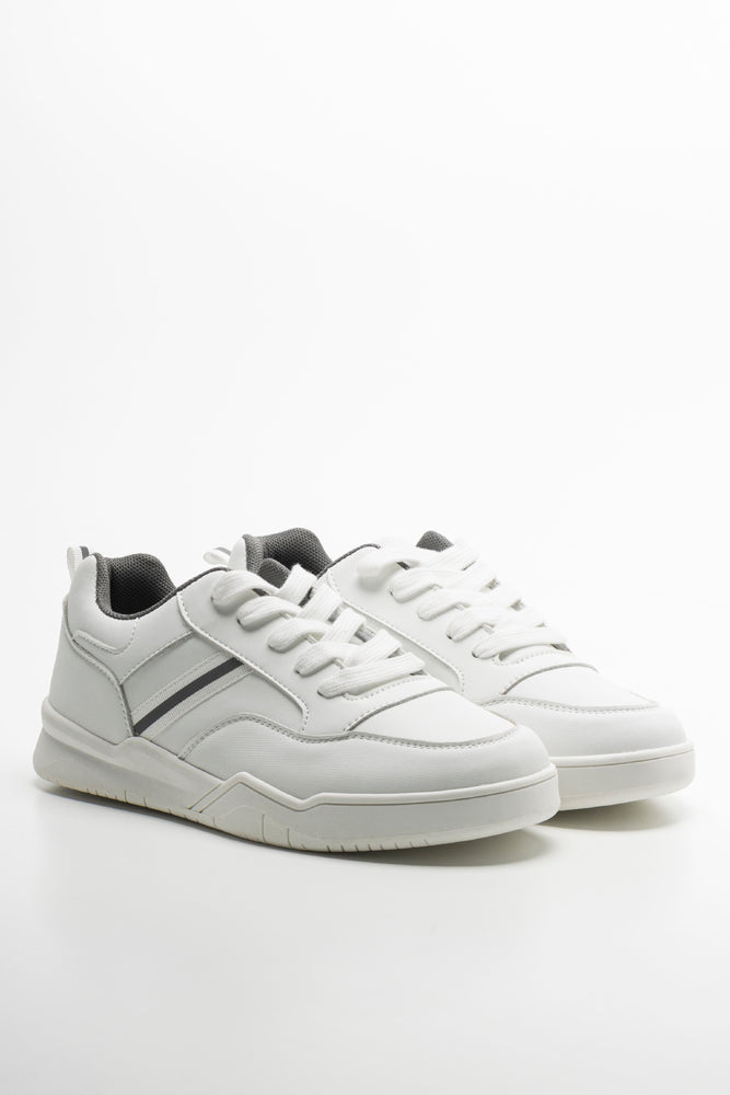 Lace Up Trainers White