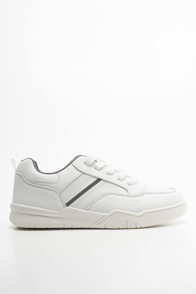 Lace Up Trainers White