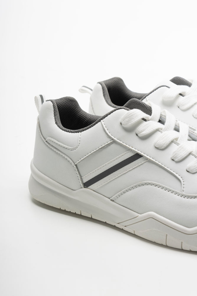 Lace Up Trainers White (3)
