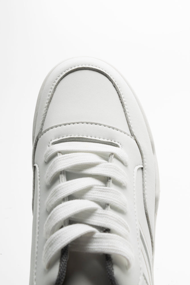 Lace Up Trainers White (4)
