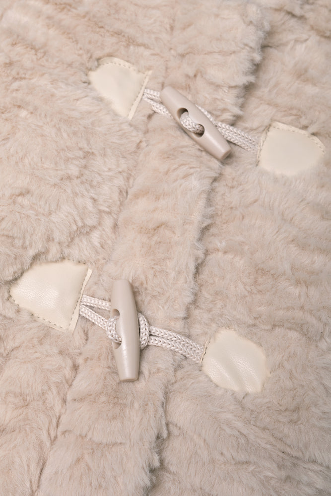 Fur Babygrow With Toggles Natural
