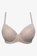 Plus Size 2 Pack Lace Balconette Bras Burgundy And Natural (2)