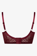 Plus Size 2 Pack Lace Balconette Bras Burgundy And Natural (3)