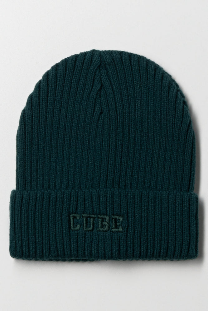 Embroidered Beanie Green